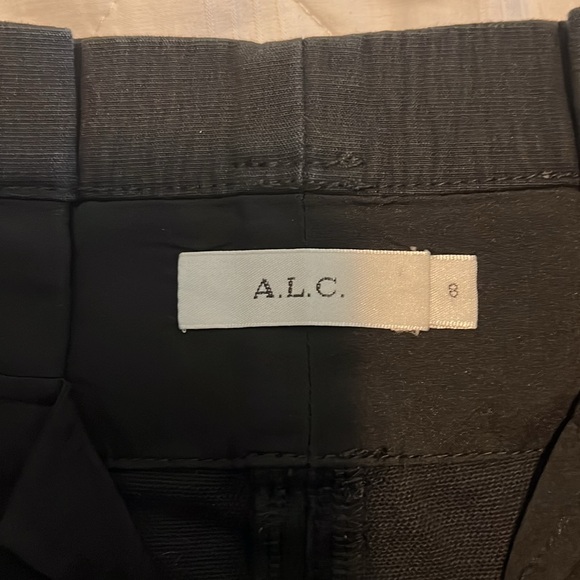 A.L.C Diego Black Tapered Paperbag Trouser Pants 8 - Picture 6 of 6